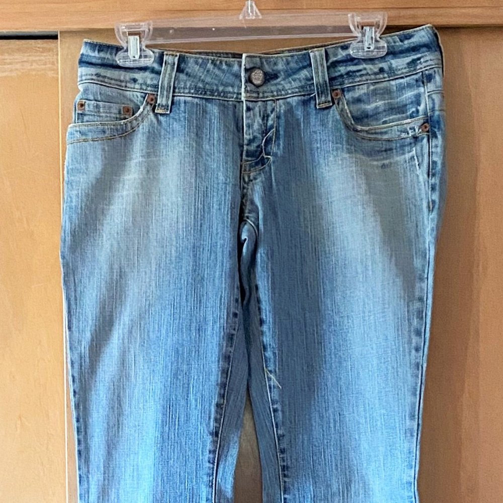 New Sz 4 American Eagle Light Wash Bootcut Jeans - Picture 2 of 5